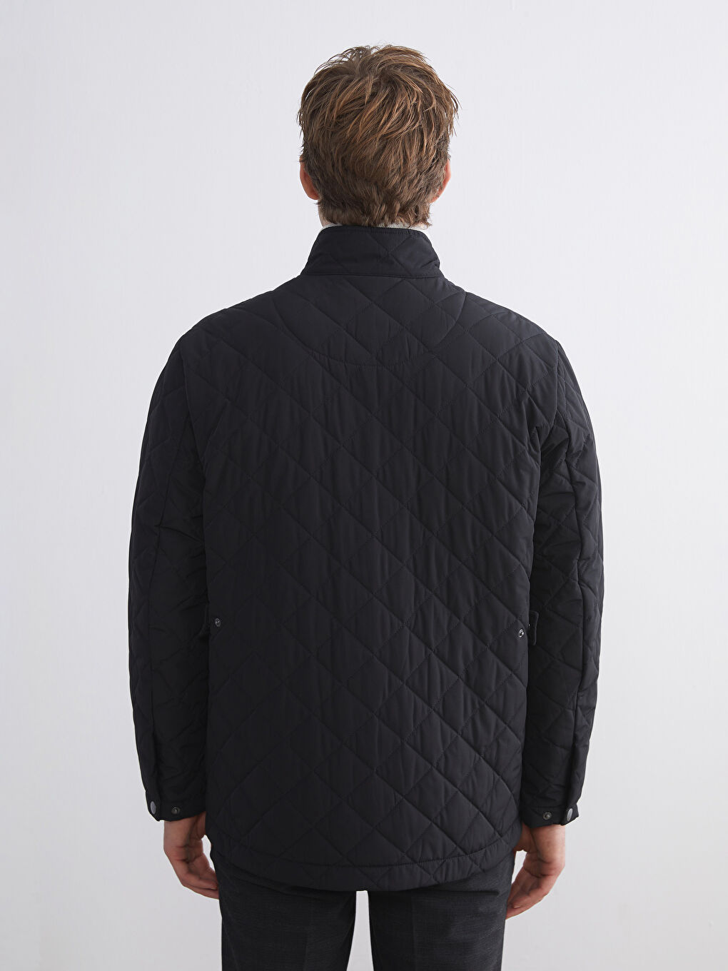 Standard Fit Funnel Neck Men's Puffer Coat-6