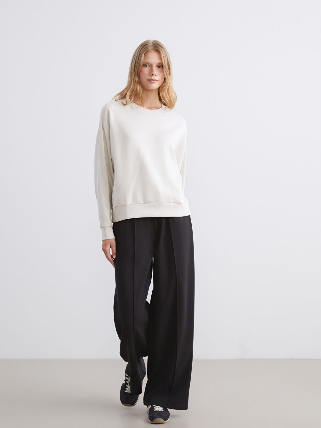 Crew Neck Women's Sweatshirt-1
