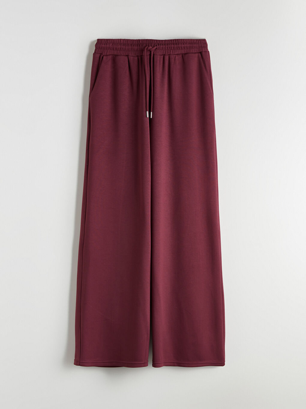 Elasticated Waist Wide Leg Women's Sweatpants-4