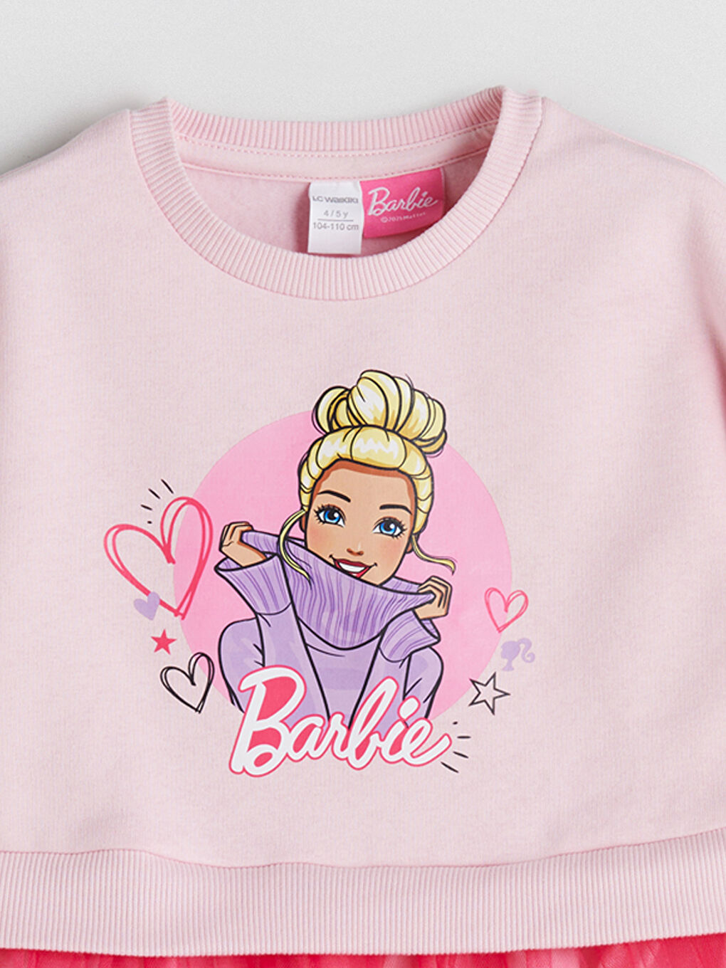 فستان للبنات توتو مطبوع باربي-1