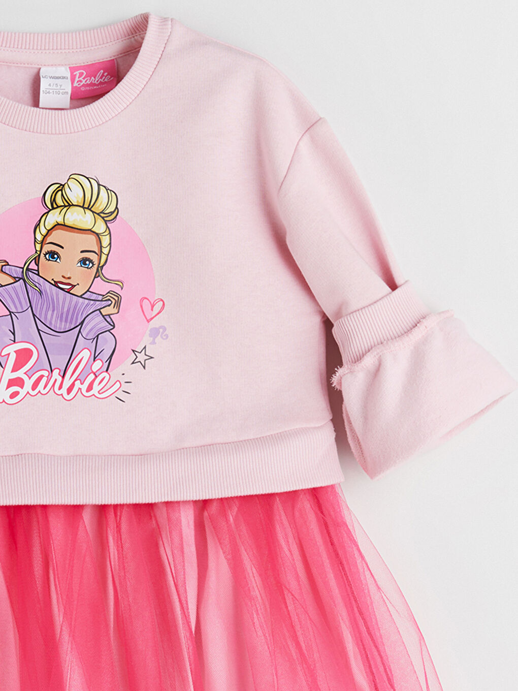 فستان للبنات توتو مطبوع باربي-2
