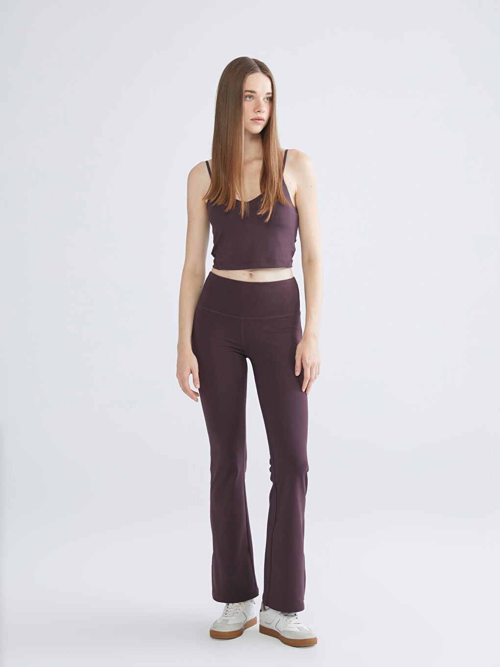Elasticated Waist Flared Women's Sports Leggings
