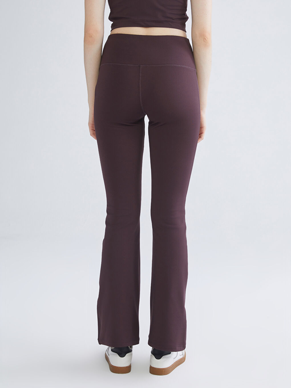 Elasticated Waist Flared Women's Sports Leggings-3