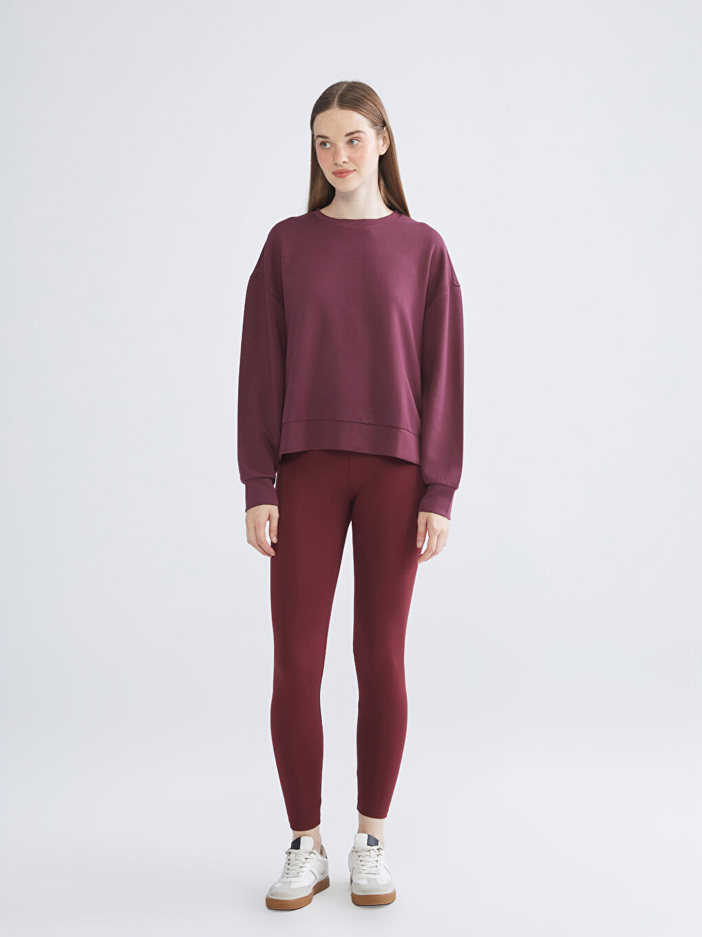 Crew Neck Oversize Women's Sweatshirt-1