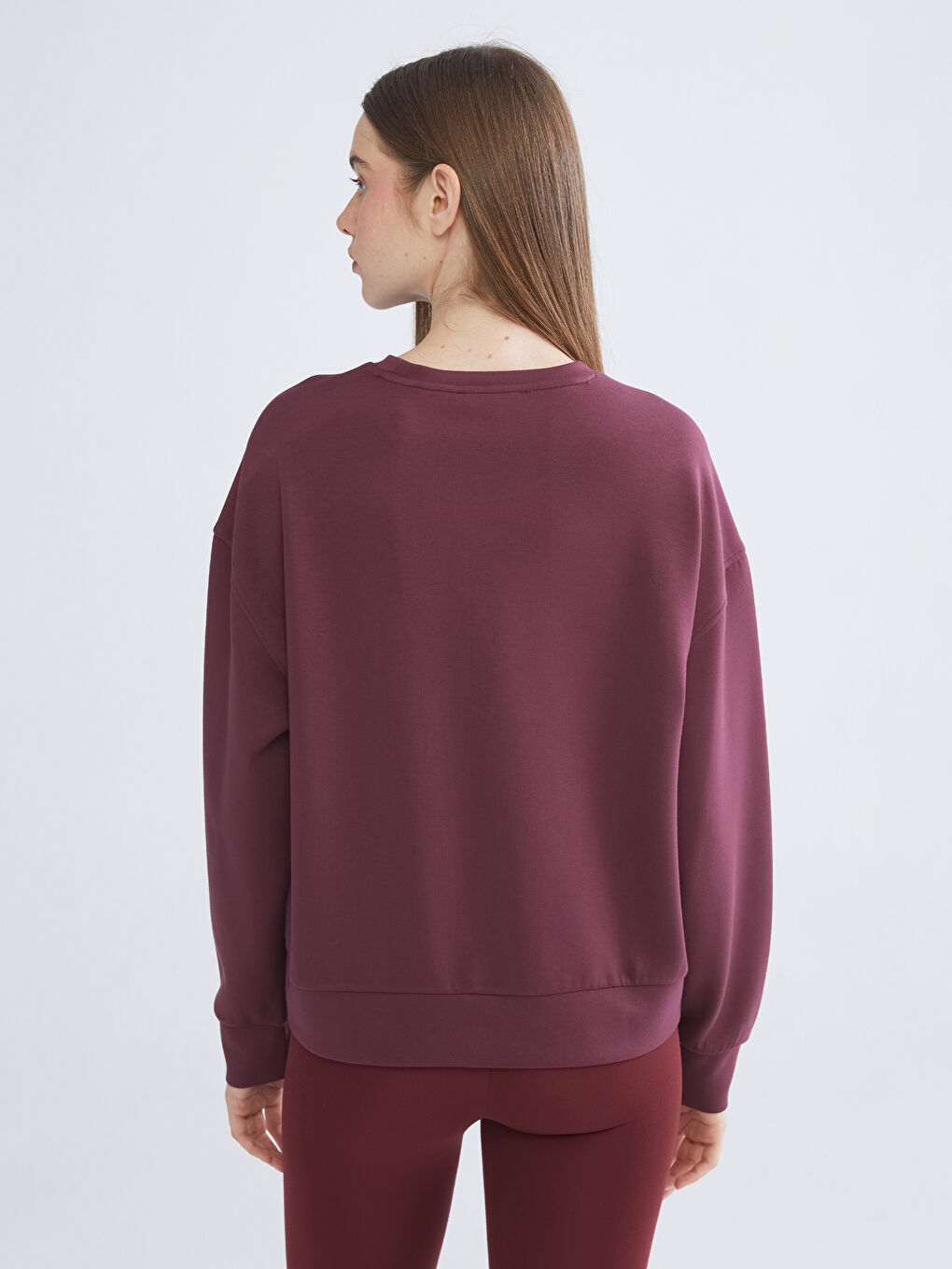 Crew Neck Oversize Women's Sweatshirt-3