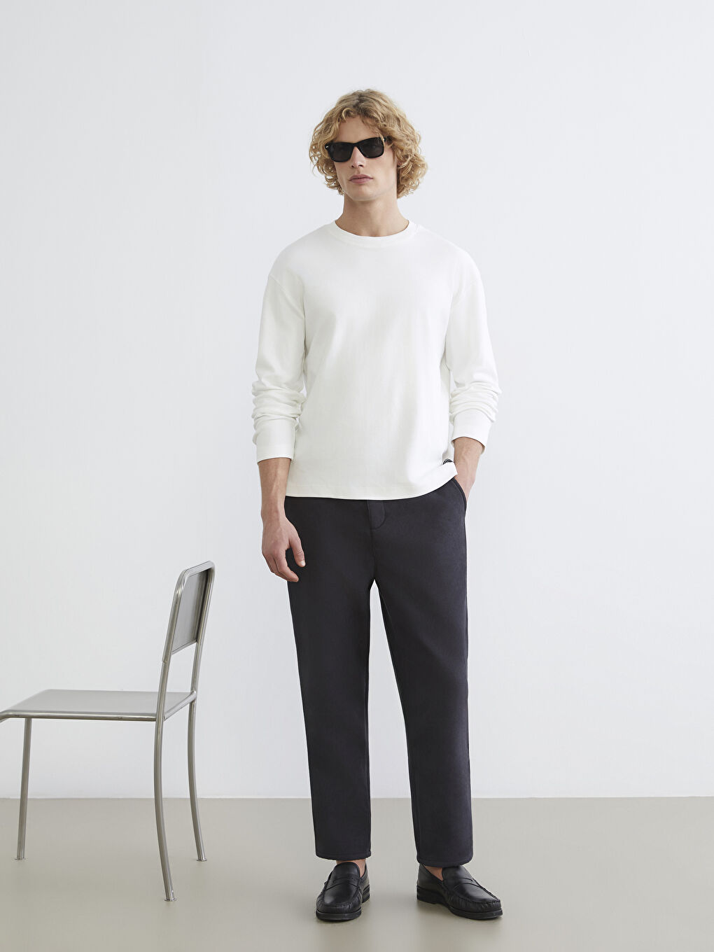 Antrasit Standart Kalıp Erkek Pantolon