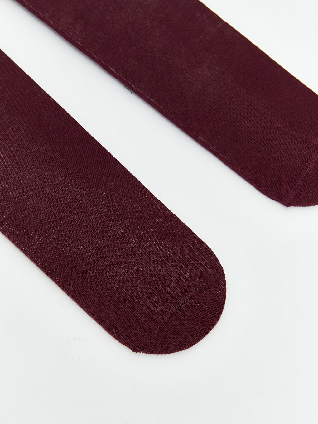 Bordo Desenli Kız Bebek Külotlu Çorap 2'li-1