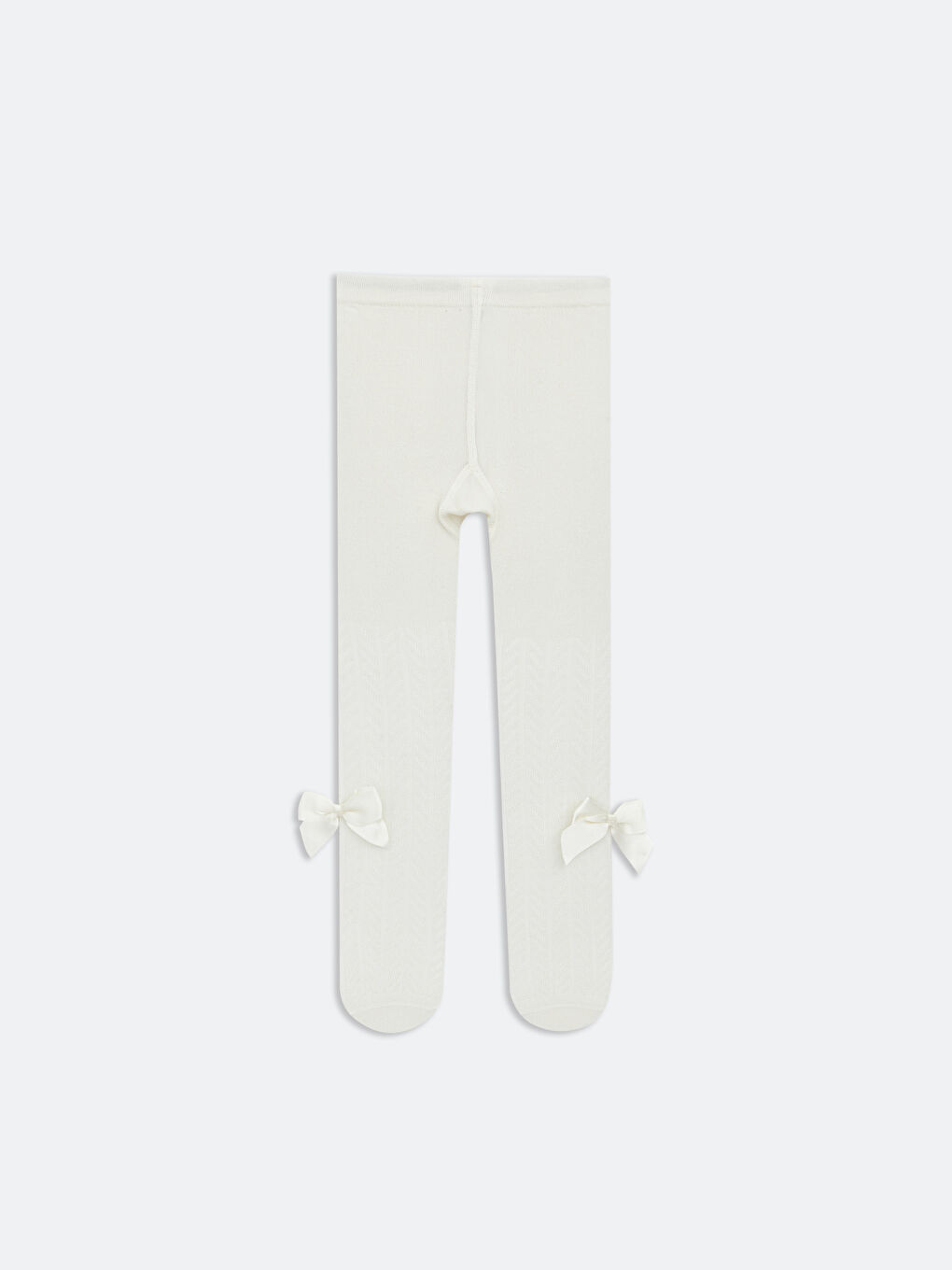 Fiyonk Detaylı Kız Bebek Külotlu Çorap