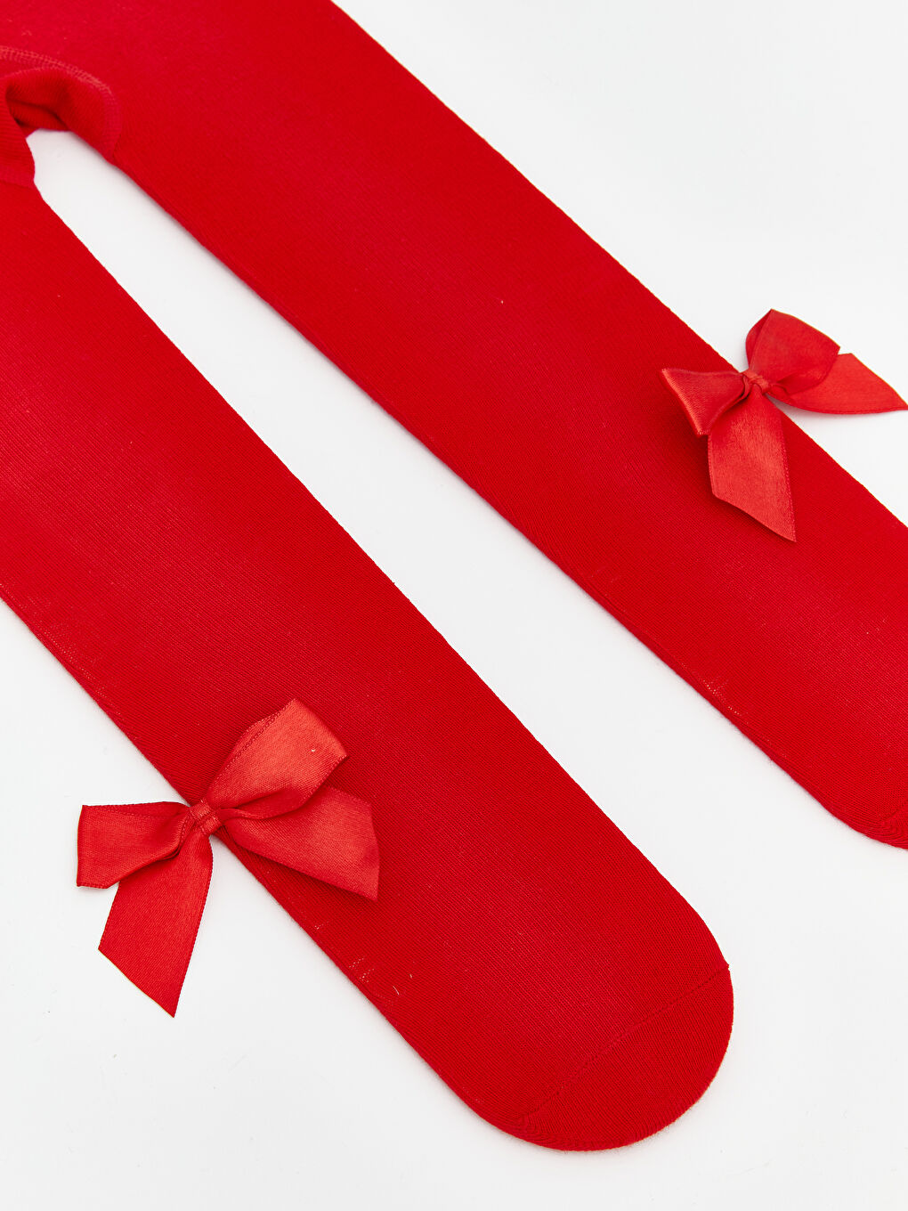 Bow Detailed Baby Girls' Tights 2 Pack-2