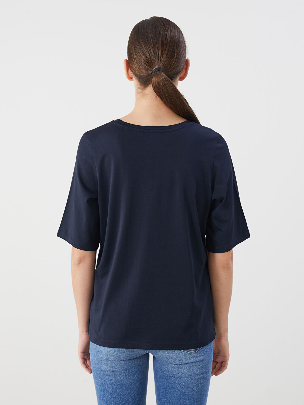 LCW ECO Crew Neck Women's T-Shirt -W5EU53Z8-ZKF