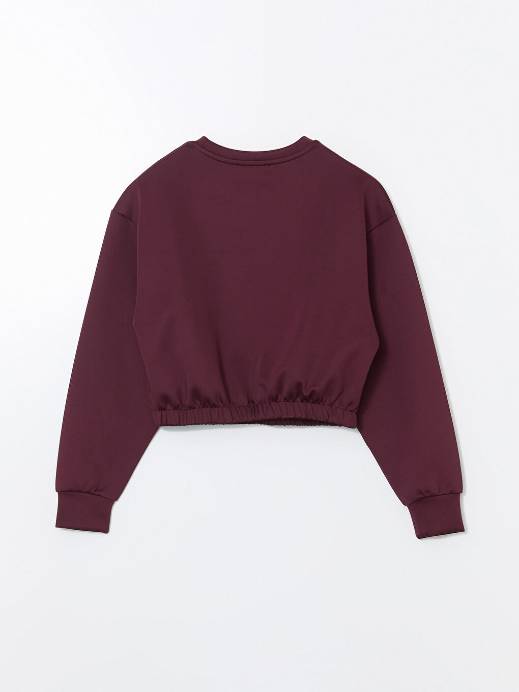 LCW ECO Crew Neck Crop Women's Sweatshirt -W5EU66Z8-UVU