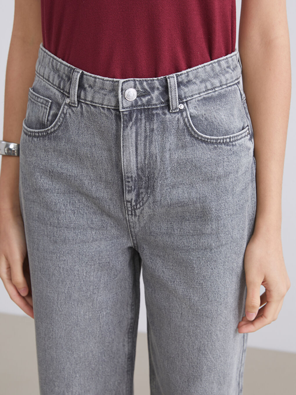 Женские джинсы прямого кроя-2