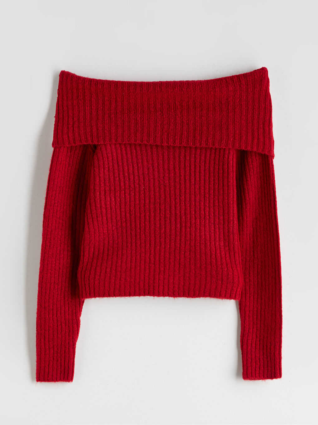Slash Neck Women's Knitwear Sweater-4