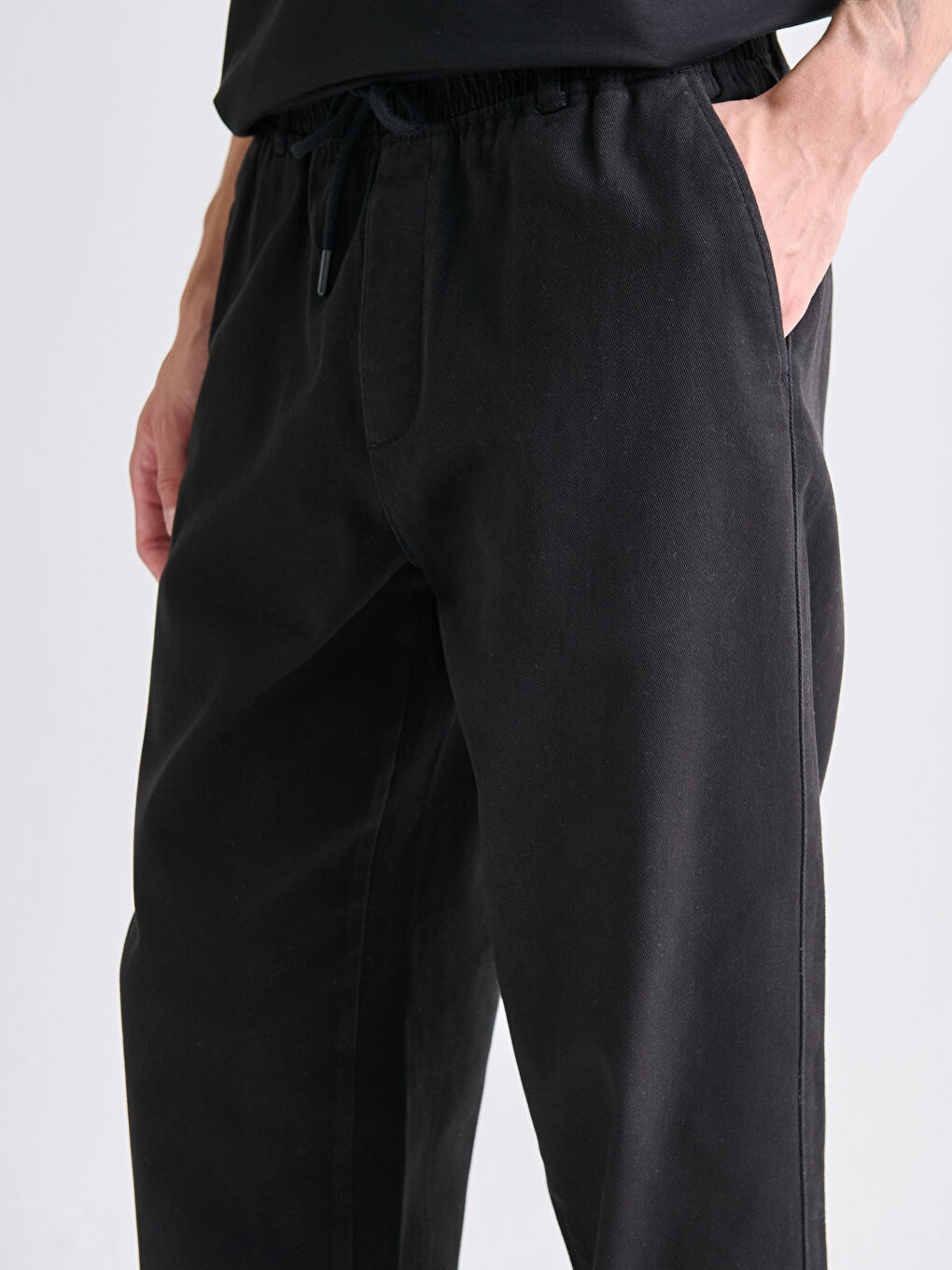 Muške džoger pantalone od gabardena, klasičan kroj-2