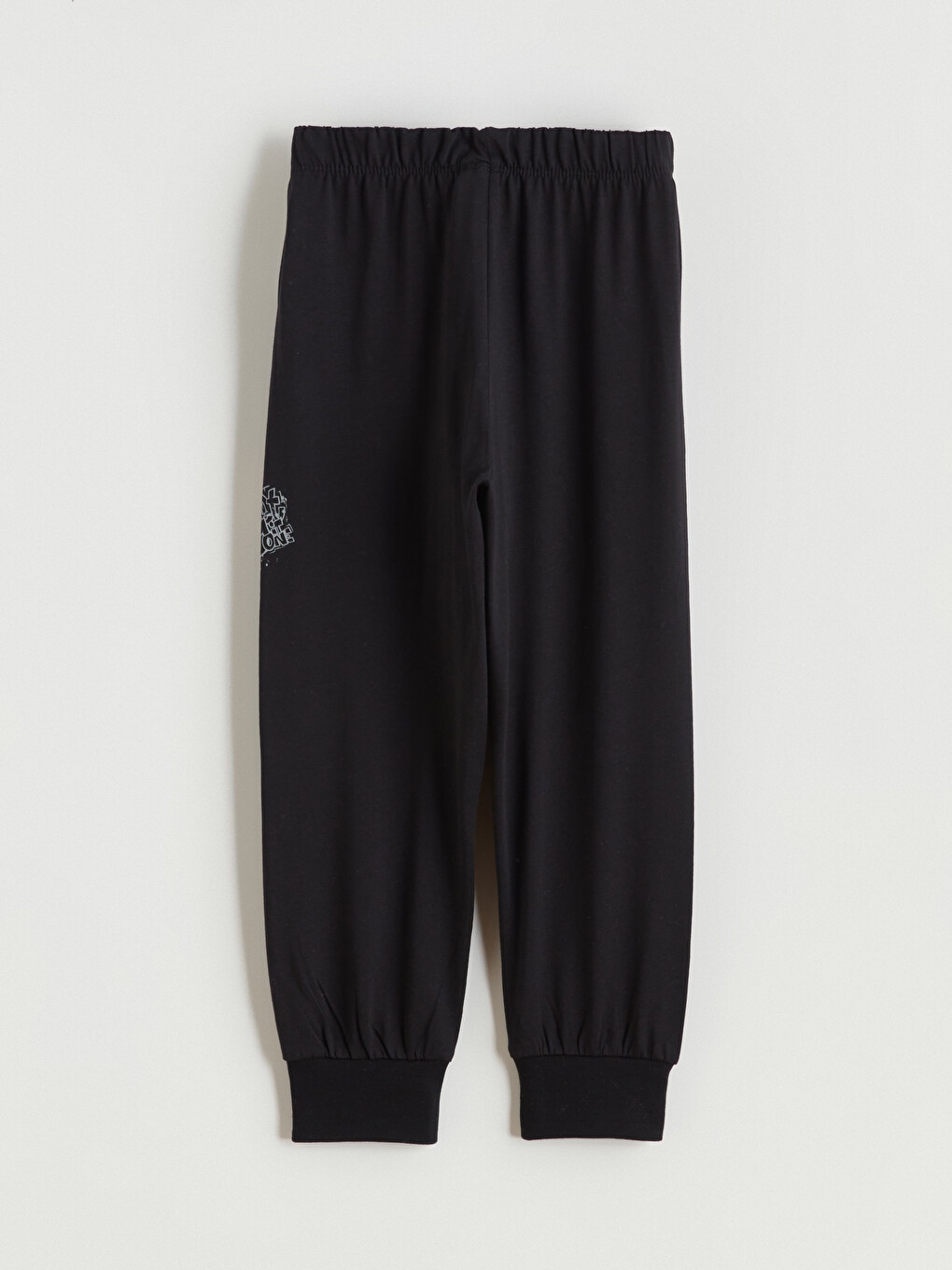 Siyah Baskılı Erkek Çocuk Pijama Alt-3