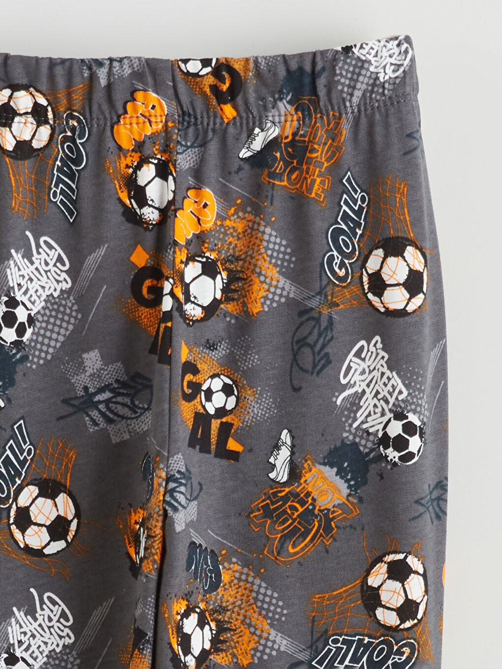 Antrasit Beli Lastikli Erkek Çocuk Pijama Alt 2'li-6