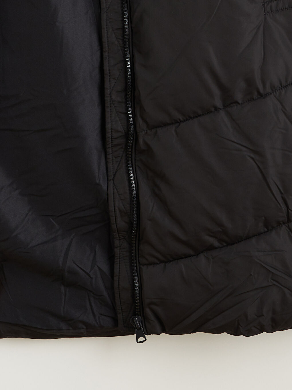Funnel Neck Quilted Oversize Women's Puffer Coat-6