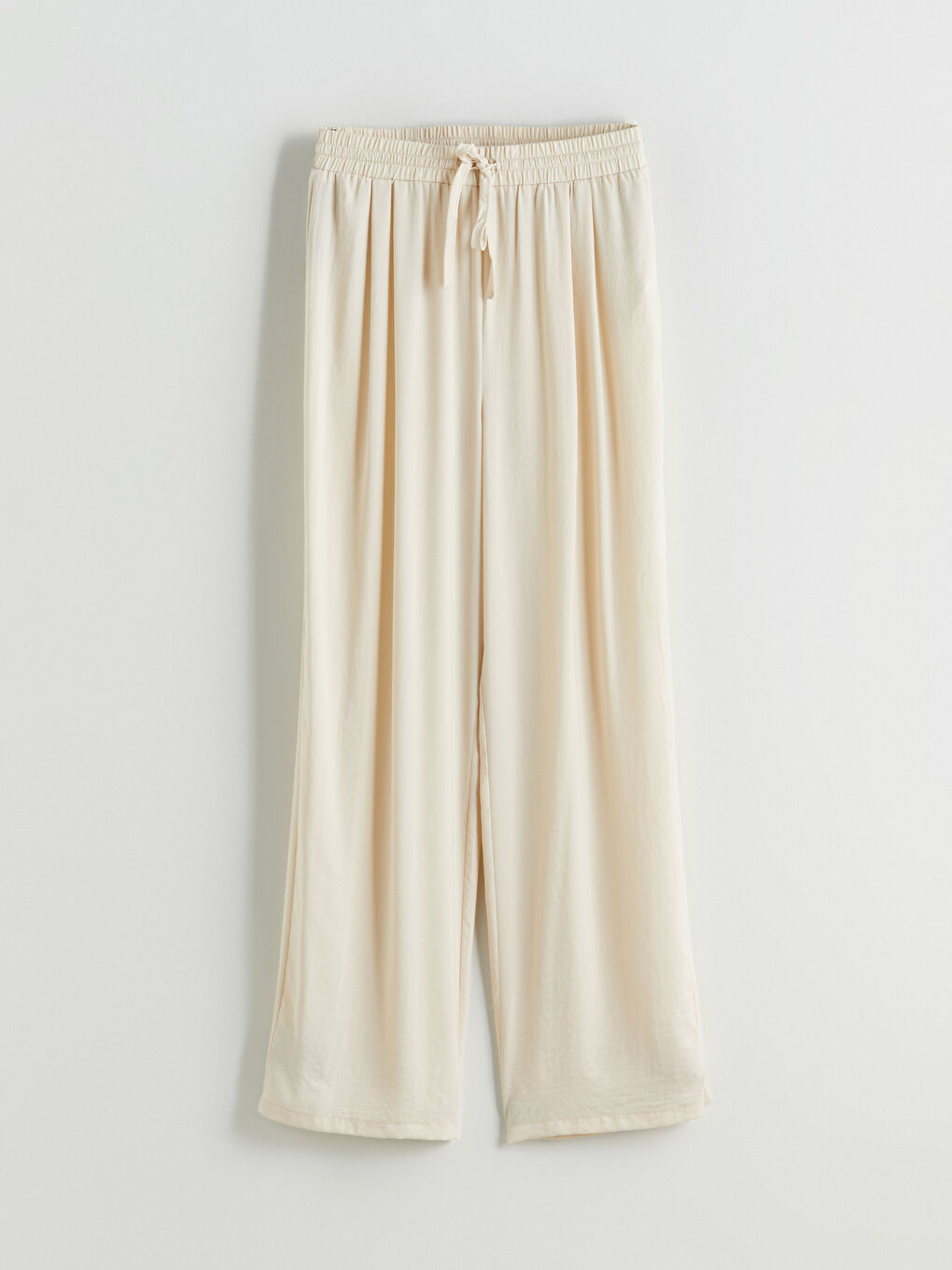 Широкі жіночі штани на еластичній талії-4