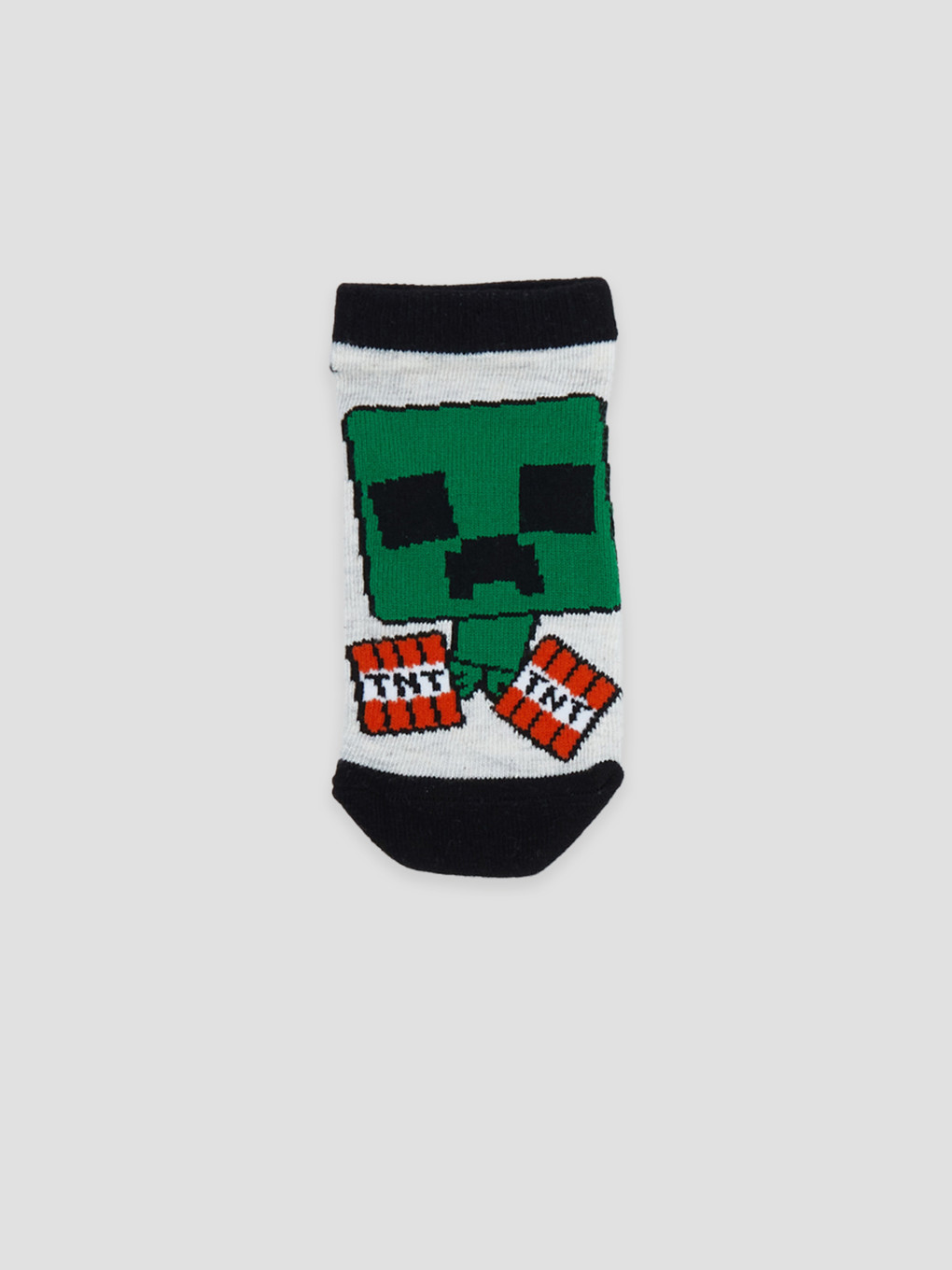 Gri Minecraft Erkek Çocuk Patik Çorap