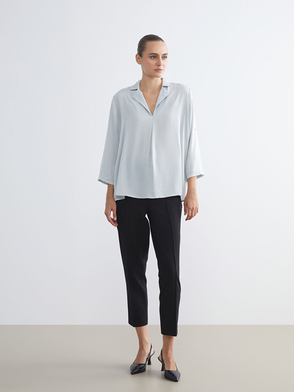 Woman GREY Blouse-1