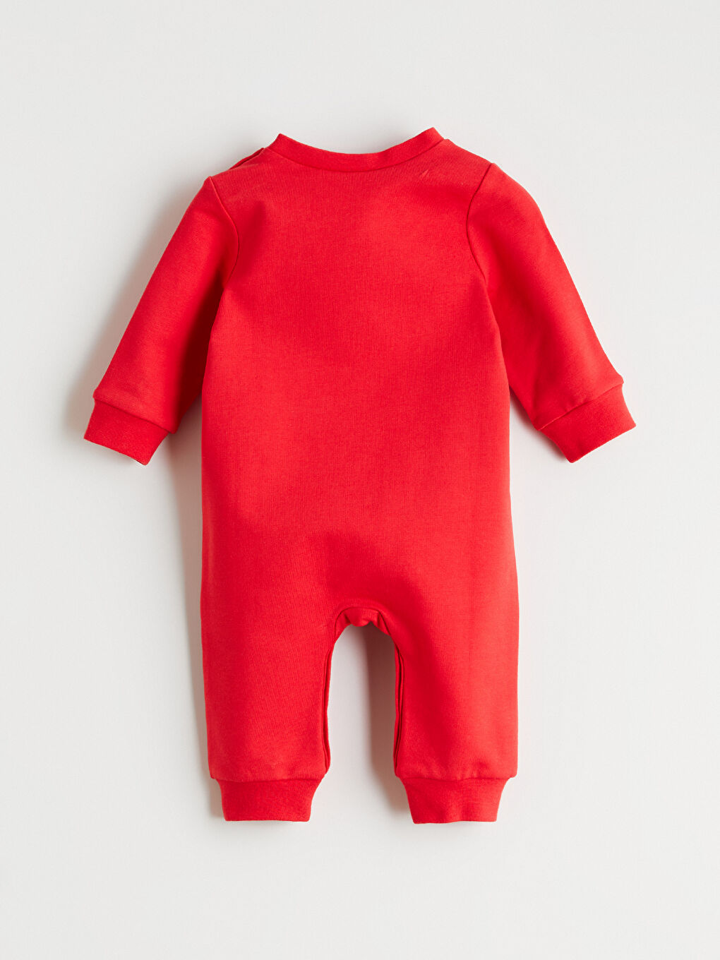 Kırmızı Baskılı Erkek Bebek Tulum-3