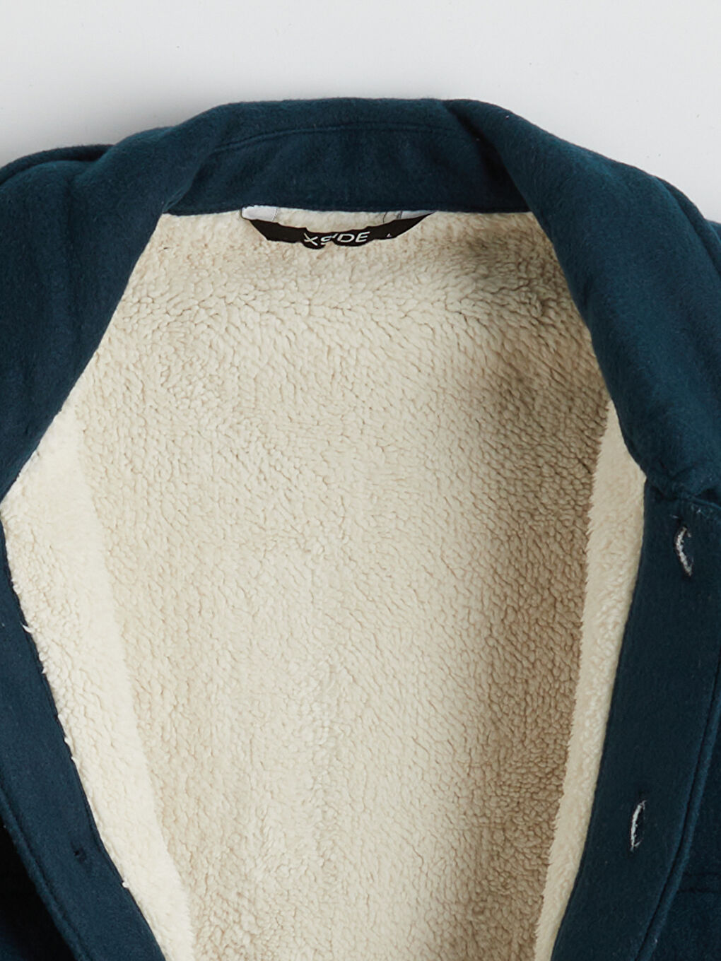 Petrol Rahat Kalıp Uzun Kollu Erkek Gömlek Ceket-7