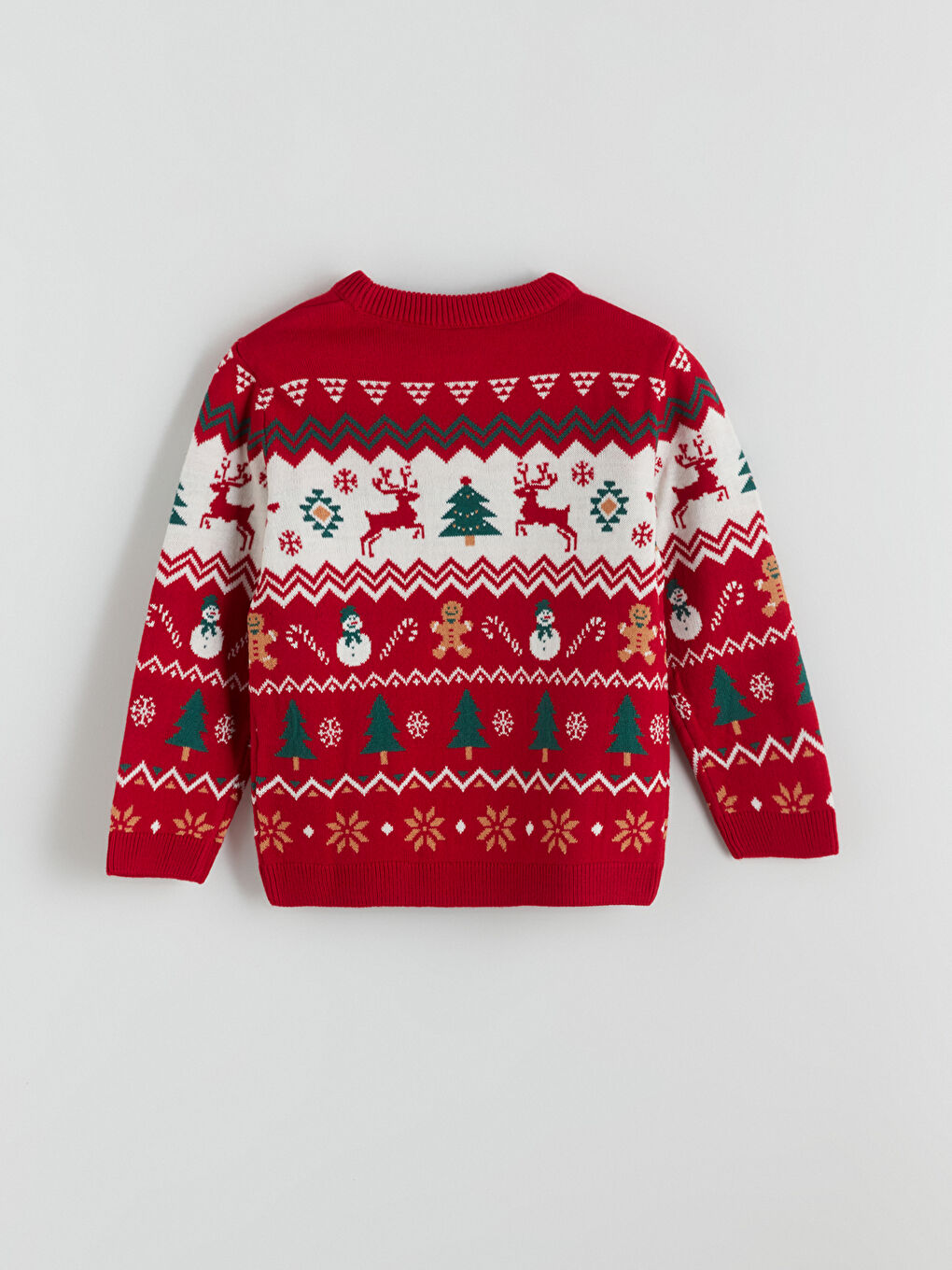 Crew Neck Christmas Themed Boys' Sweater-2