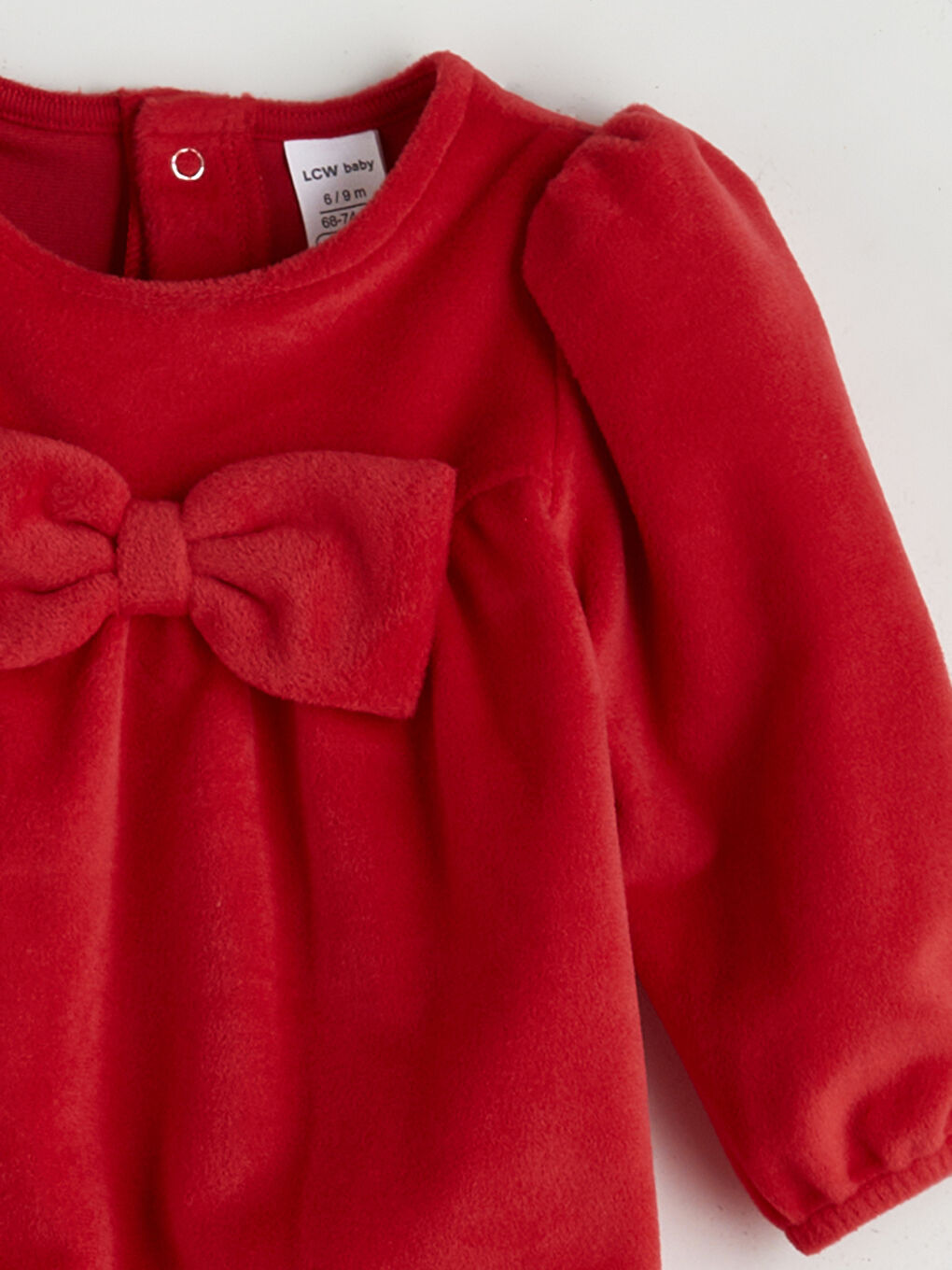 Baby-Mädchen ROT Overall-1