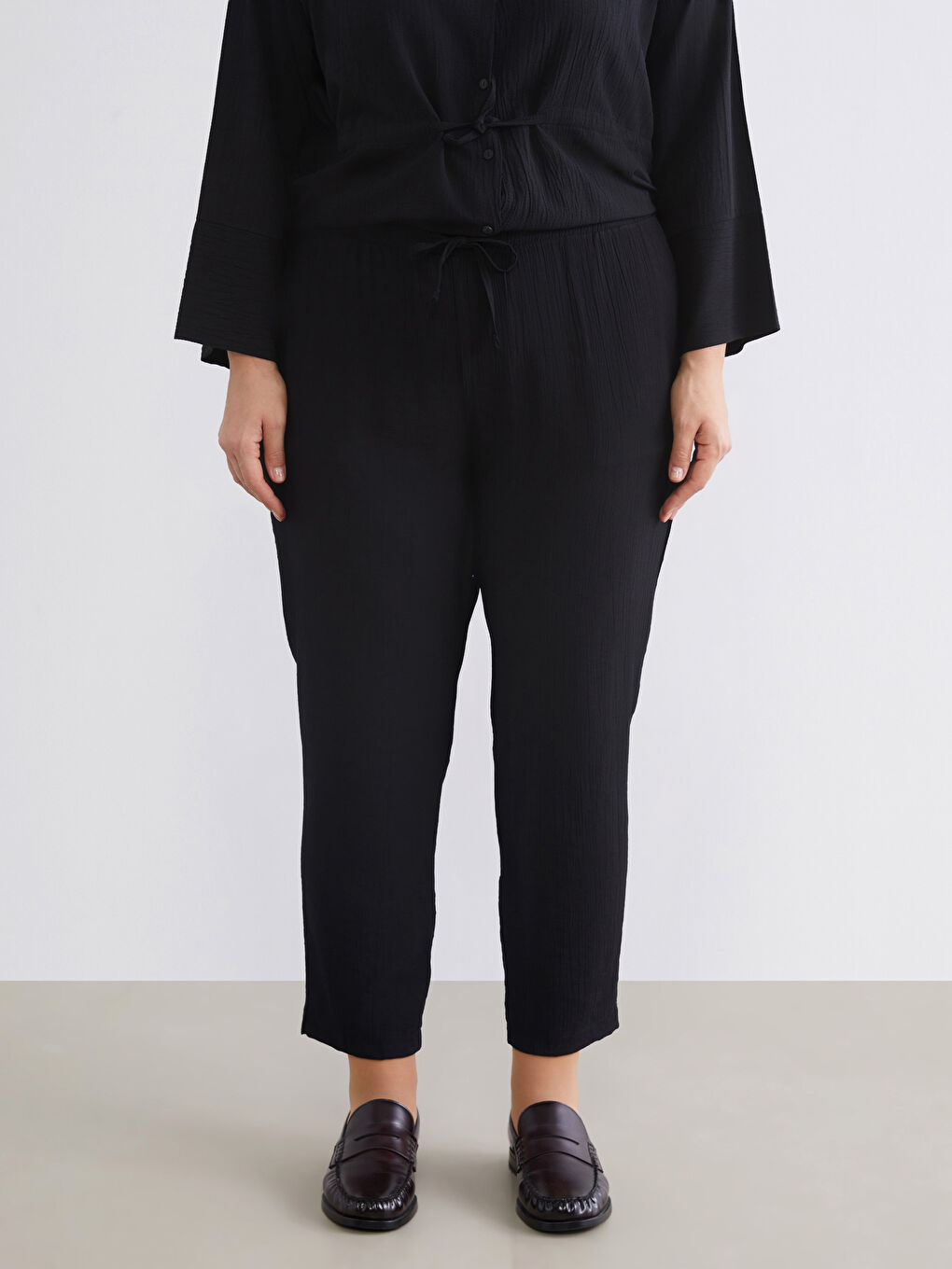 Elasticated Waist Women's Trousers-5