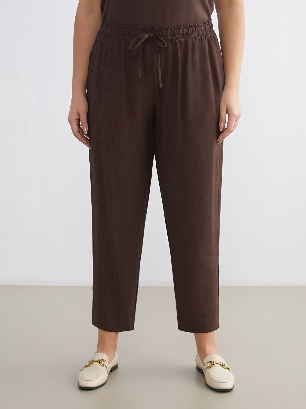 Elasticated Waist Women's Trousers-5