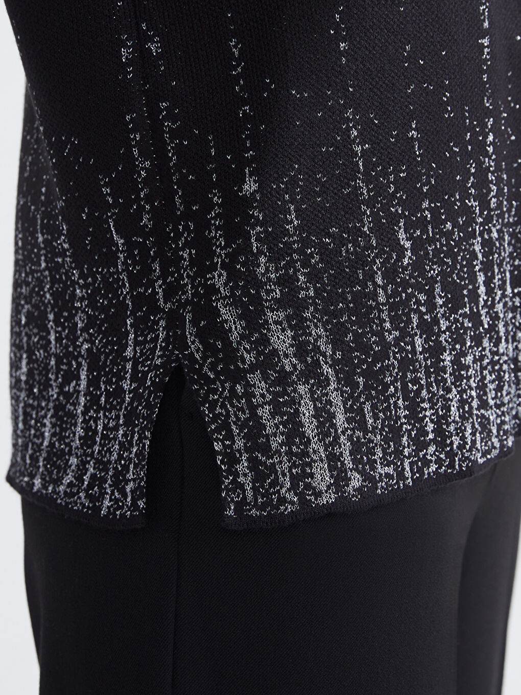 Crew Neck Patterned Women's Knitwear Sweater-2