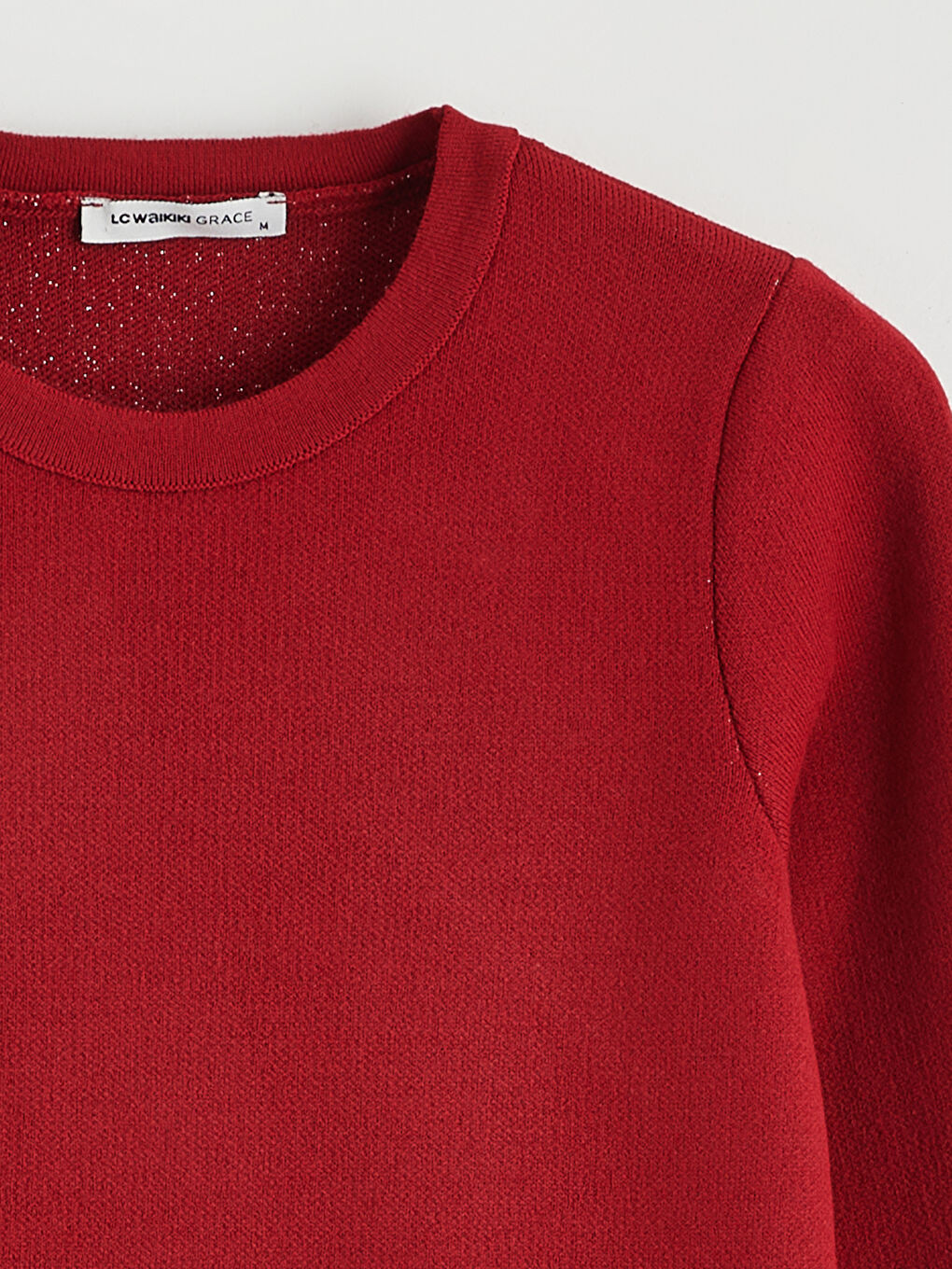 Crew Neck Patterned Women's Knitwear Sweater-5