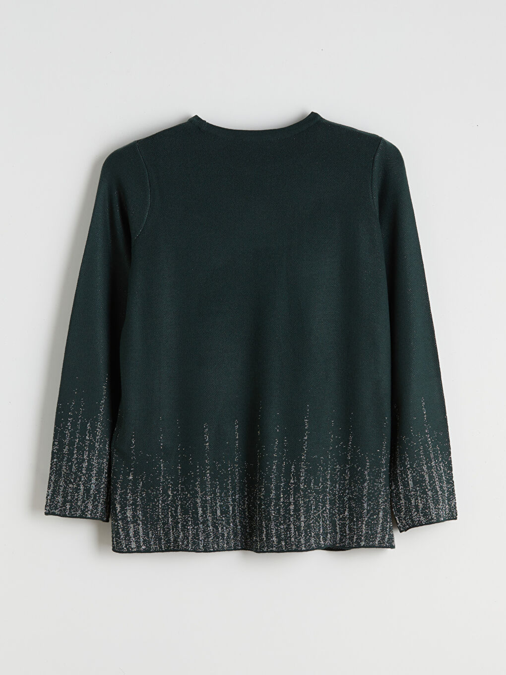 Crew Neck Patterned Women's Knitwear Sweater-5