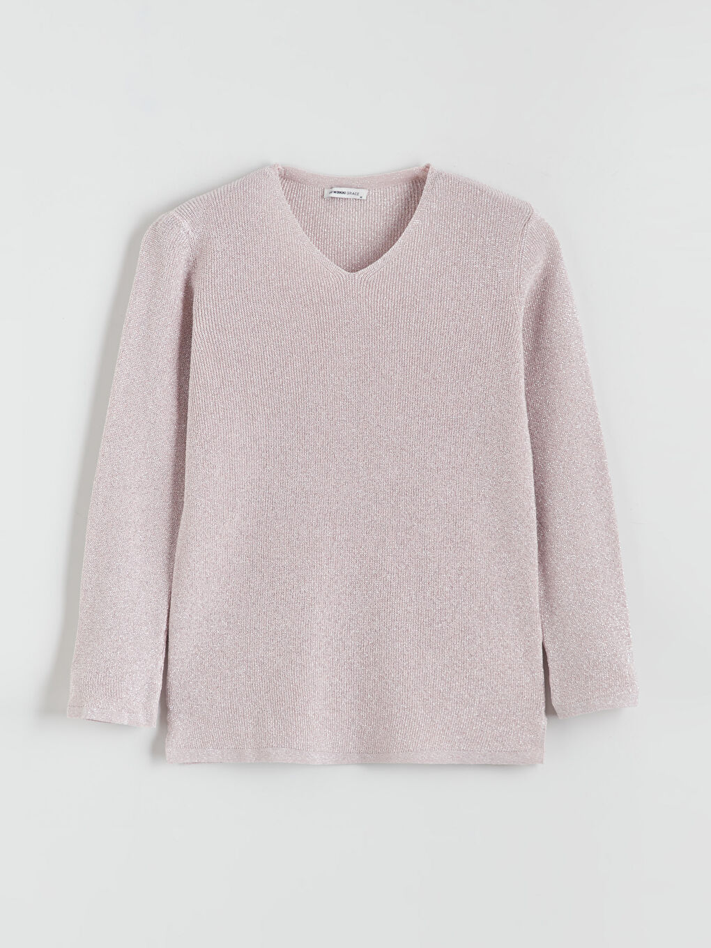 V Neck Women's Knitwear Sweater-4