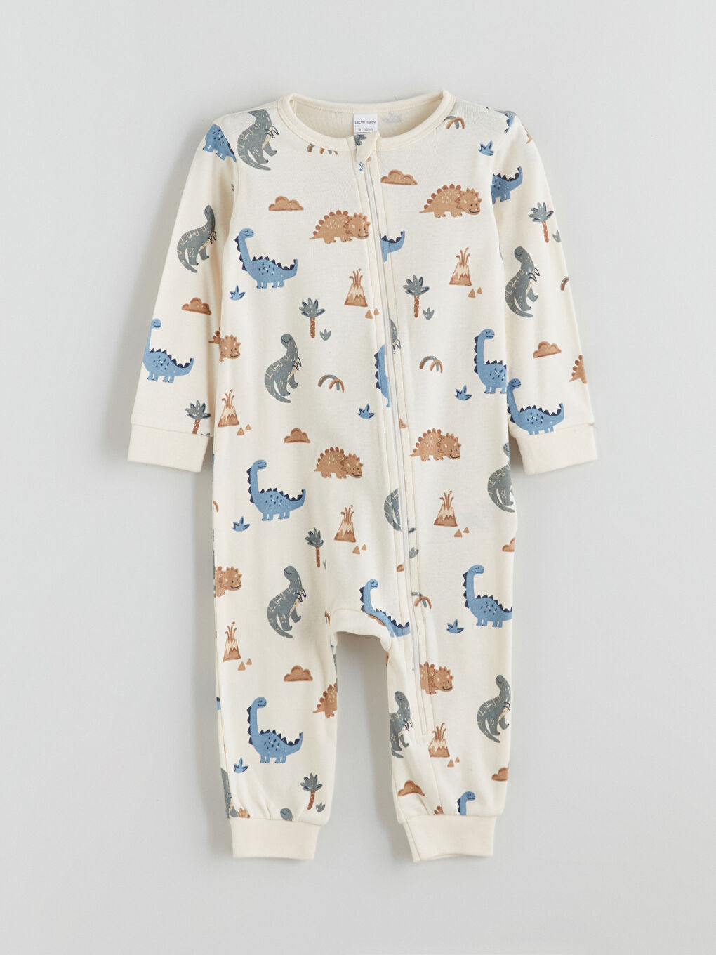 Crew Neck Printed Baby Boys' Jumpsuit 2 Pack-4