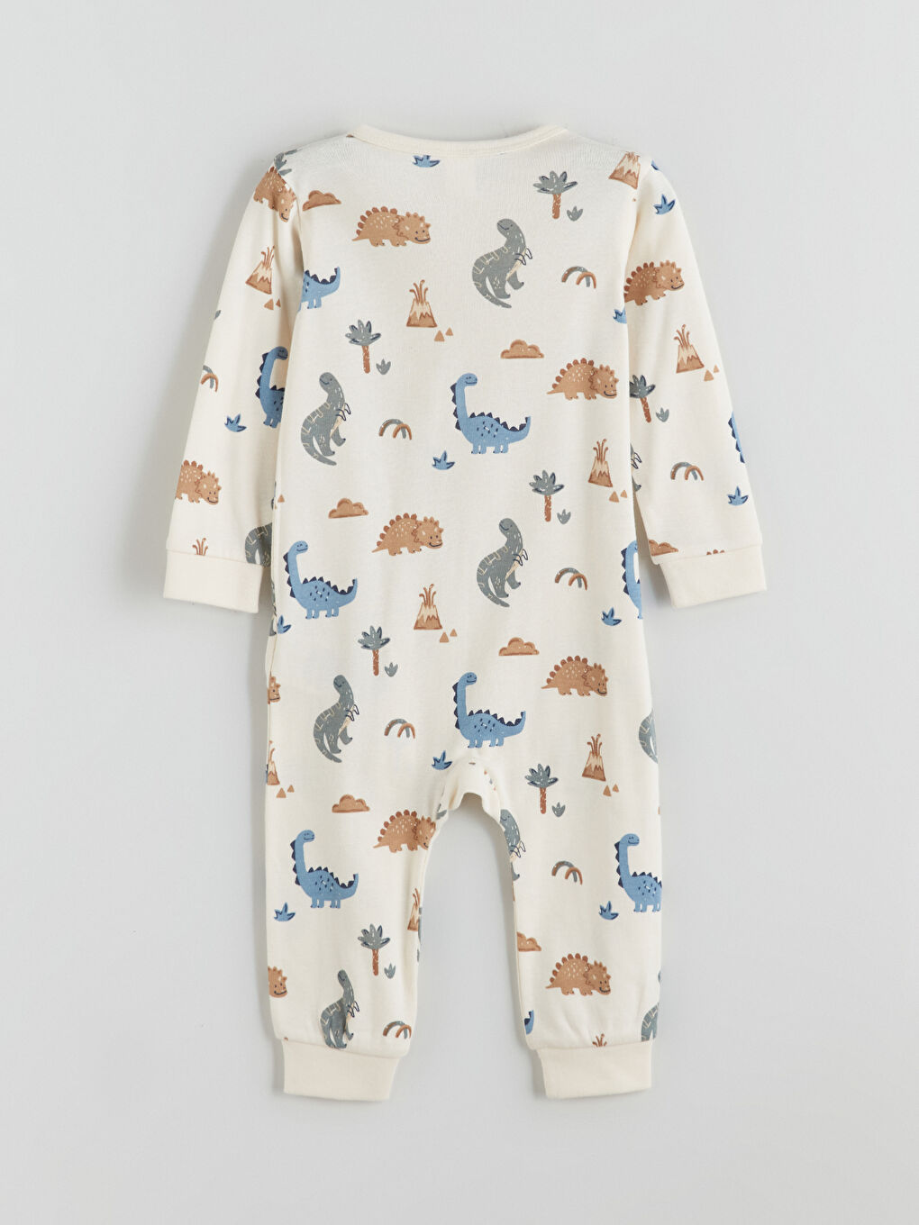 Crew Neck Printed Baby Boys' Jumpsuit 2 Pack-6