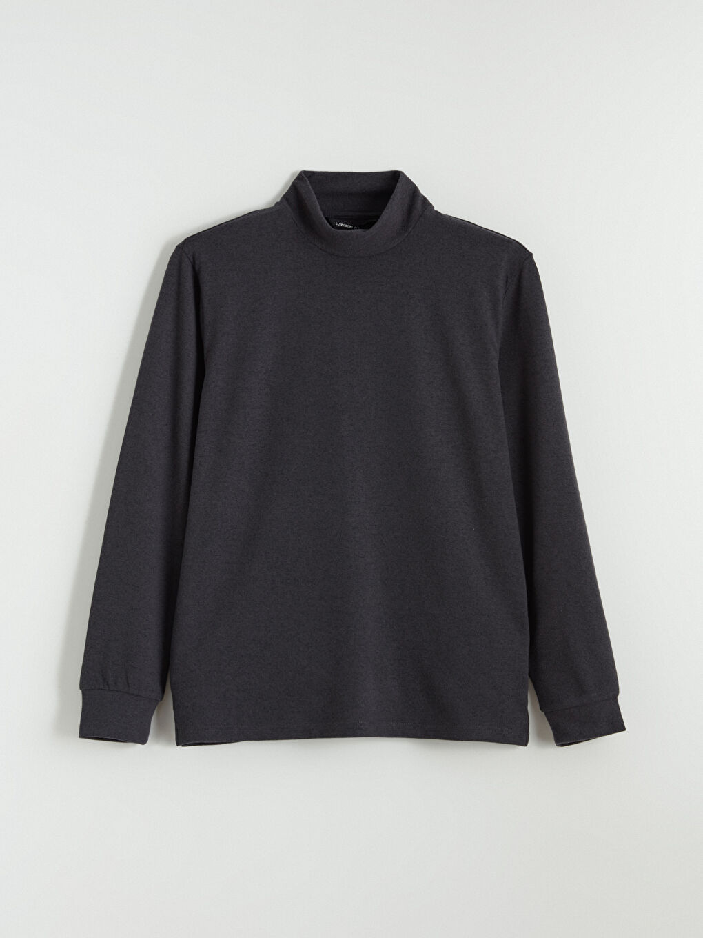 Antrasit Dik Yaka Erkek Sweatshirt-4