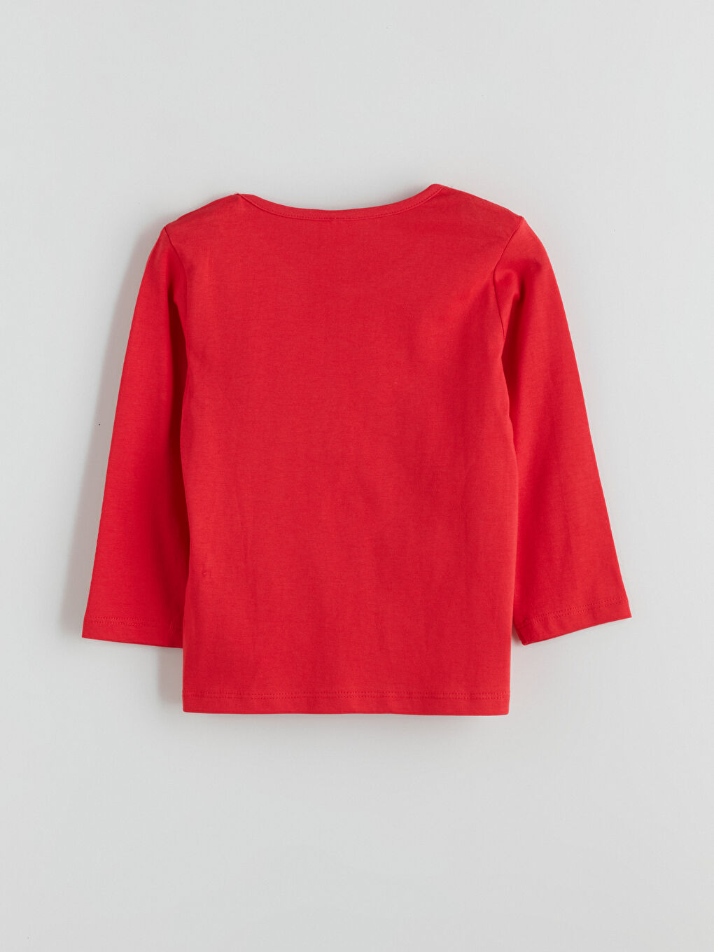 Crew Neck Printed Girls' Pyjama Set-3