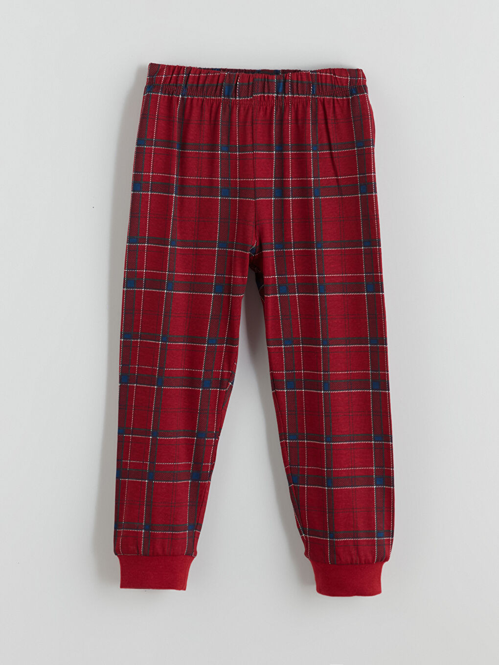 Kırmızı Beli Lastikli Kız Çocuk Pijama Alt