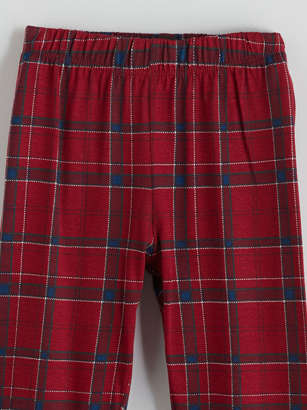 Kırmızı Beli Lastikli Kız Çocuk Pijama Alt-2