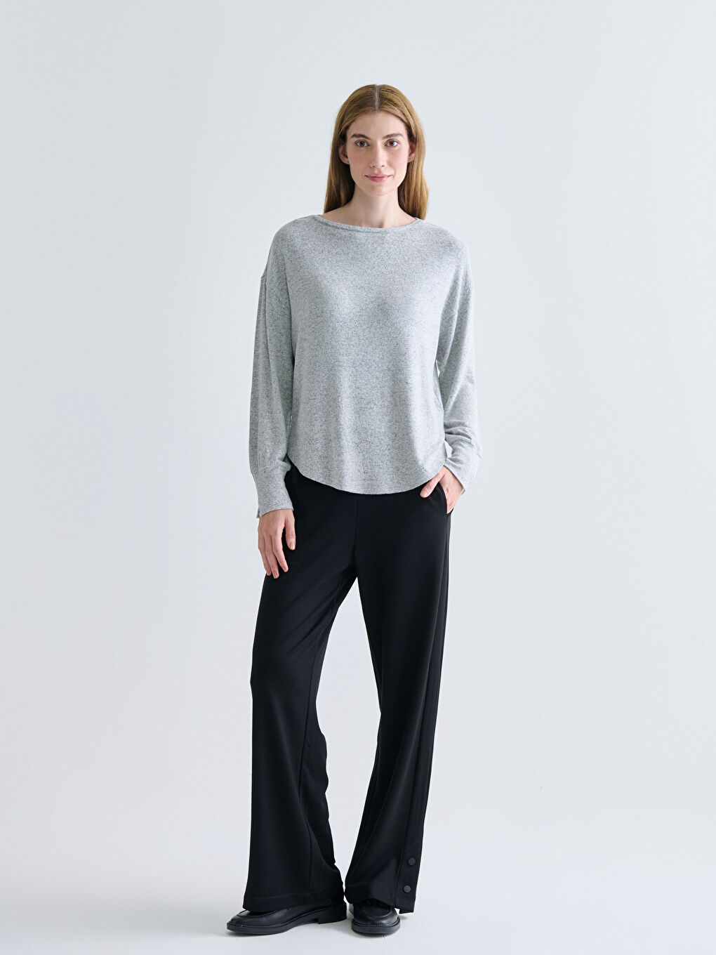 Crew Neck Blouse-1