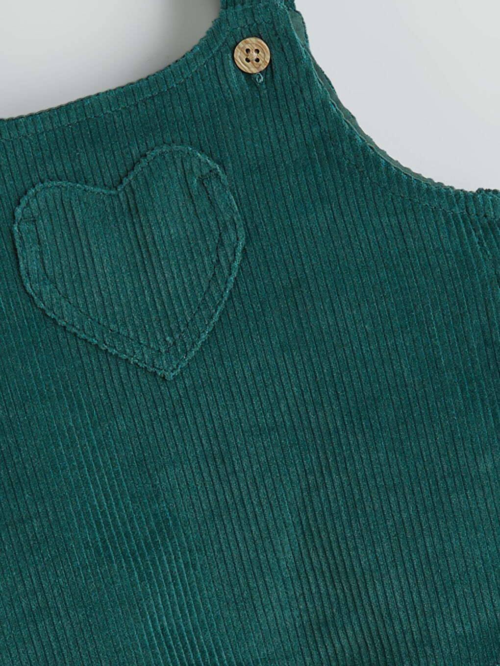 Yeşil Desenli Kız Bebek Salopet Etek-2