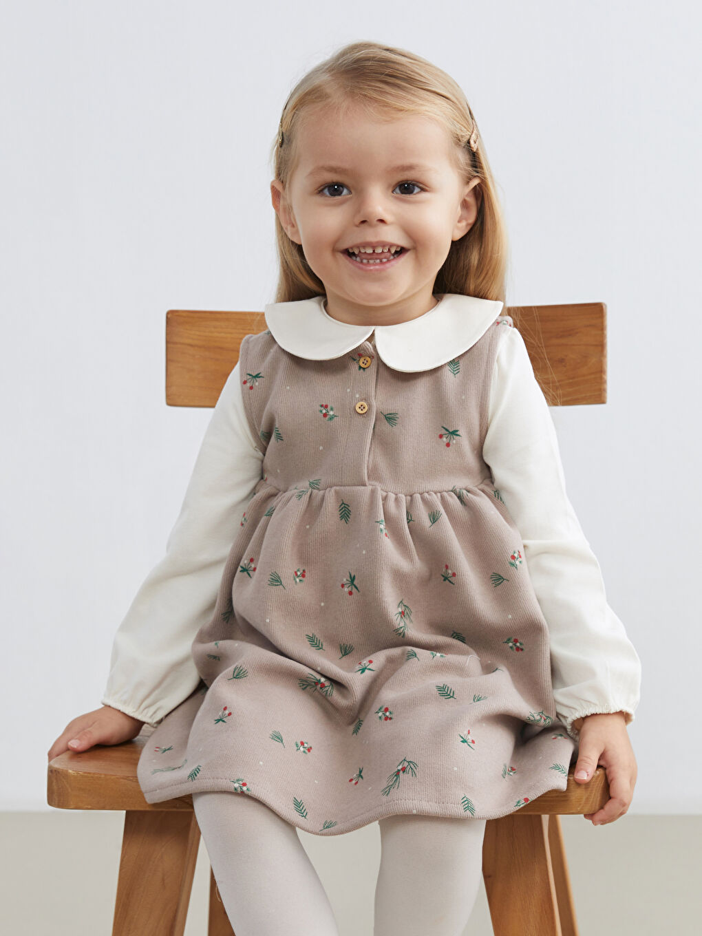 فستان بني طفلة-1