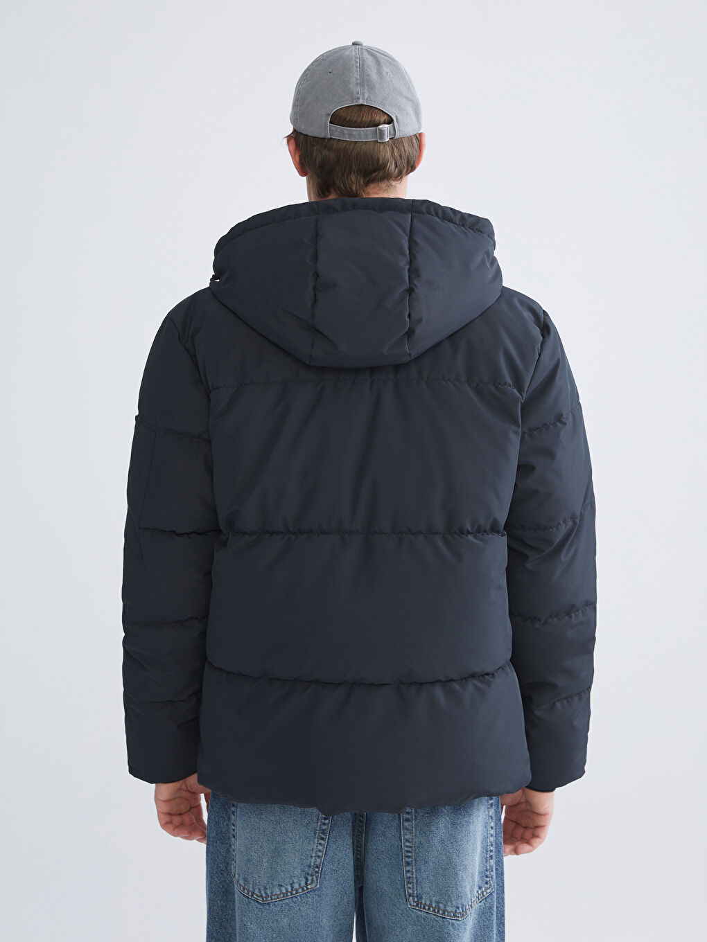 Standard Fit Hooded Men's Coat-4