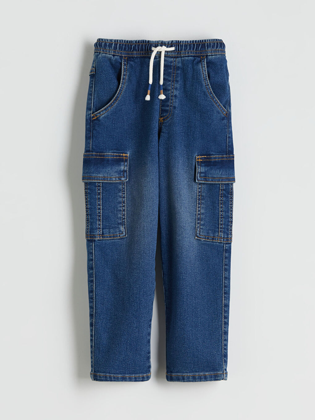 Elasticated Waist Boys' Cargo Jeans