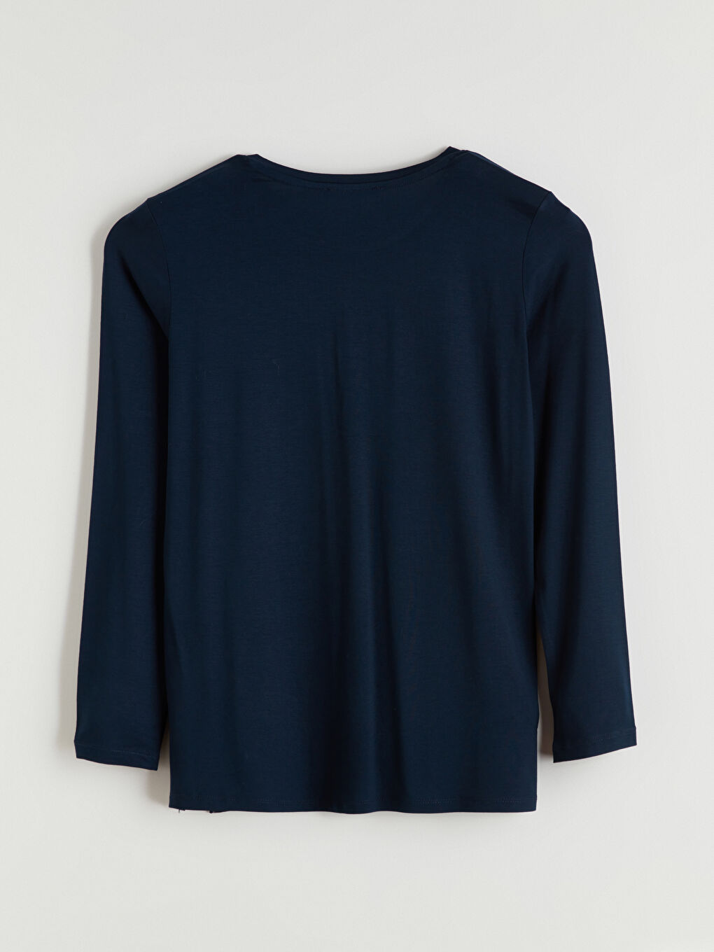 Тениска с кръгло деколте и шарки за жени-5