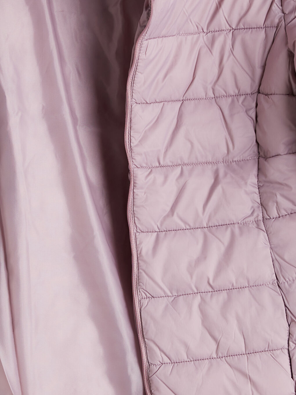 Mürdüm Dik Yaka Kadın Şişme Mont-6