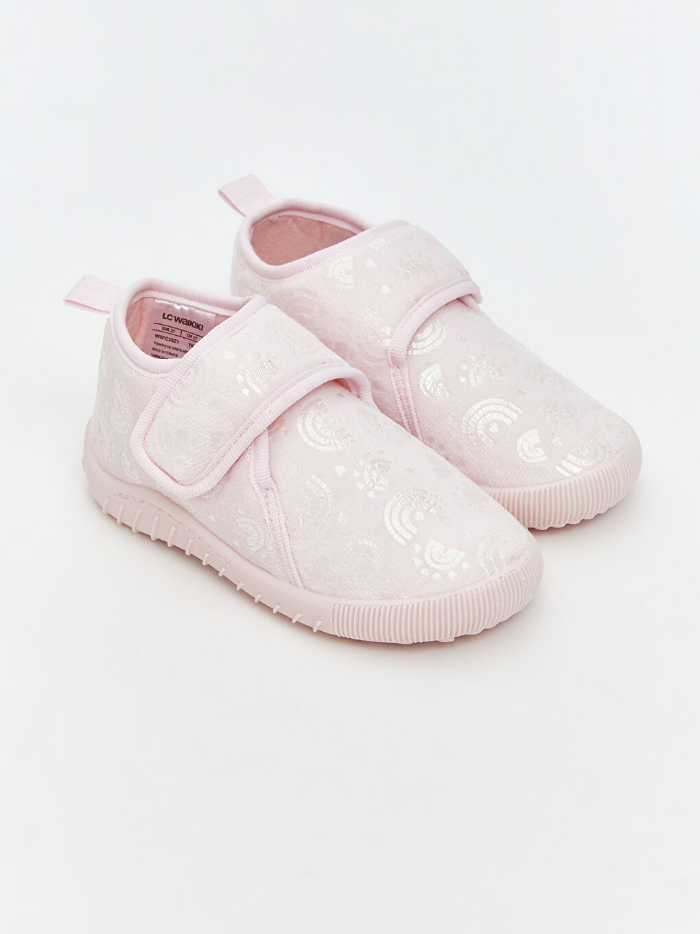 Pembe Cırt Cırtlı Kız Bebek Panduf