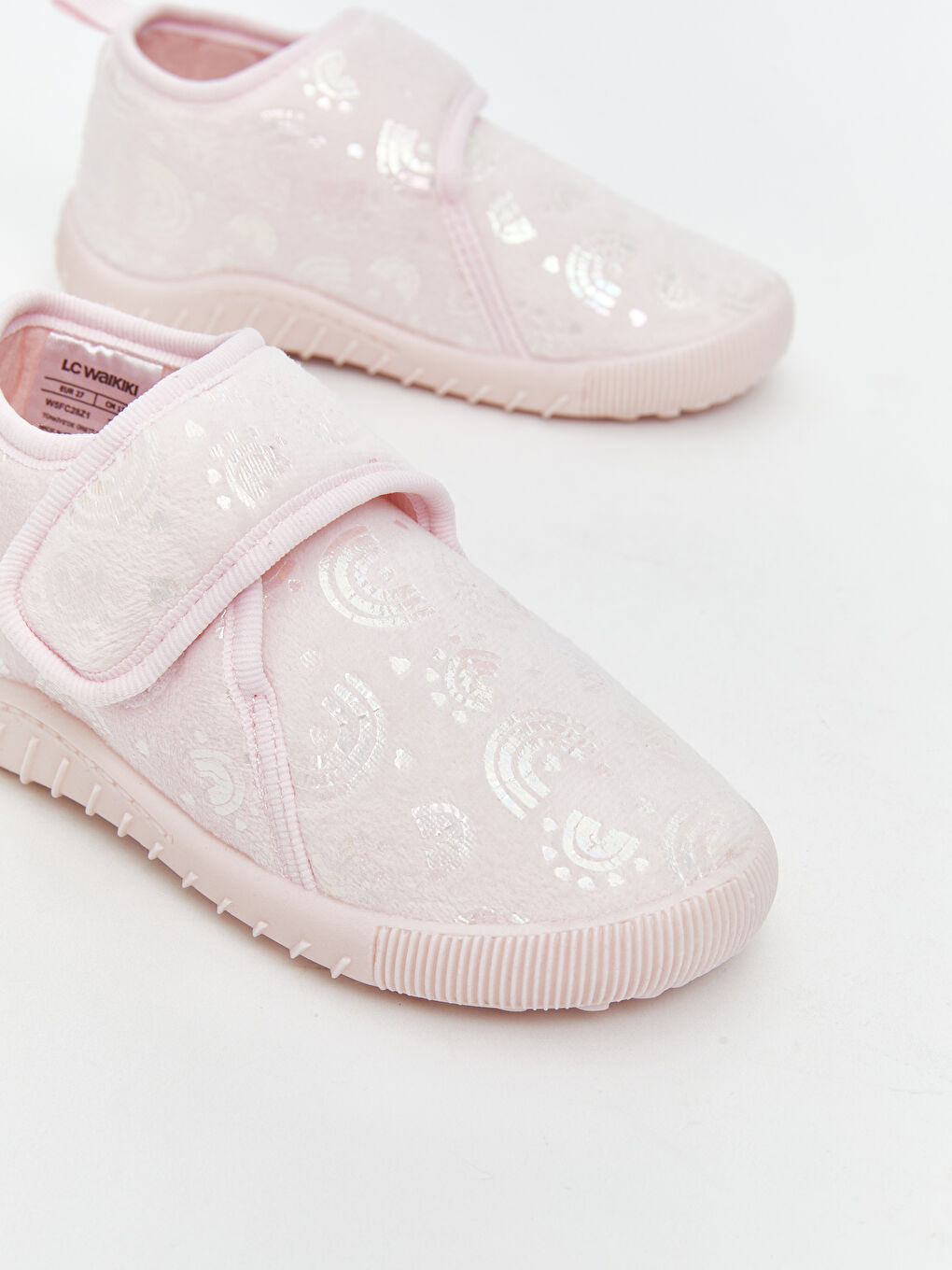 Pembe Cırt Cırtlı Kız Bebek Panduf-2