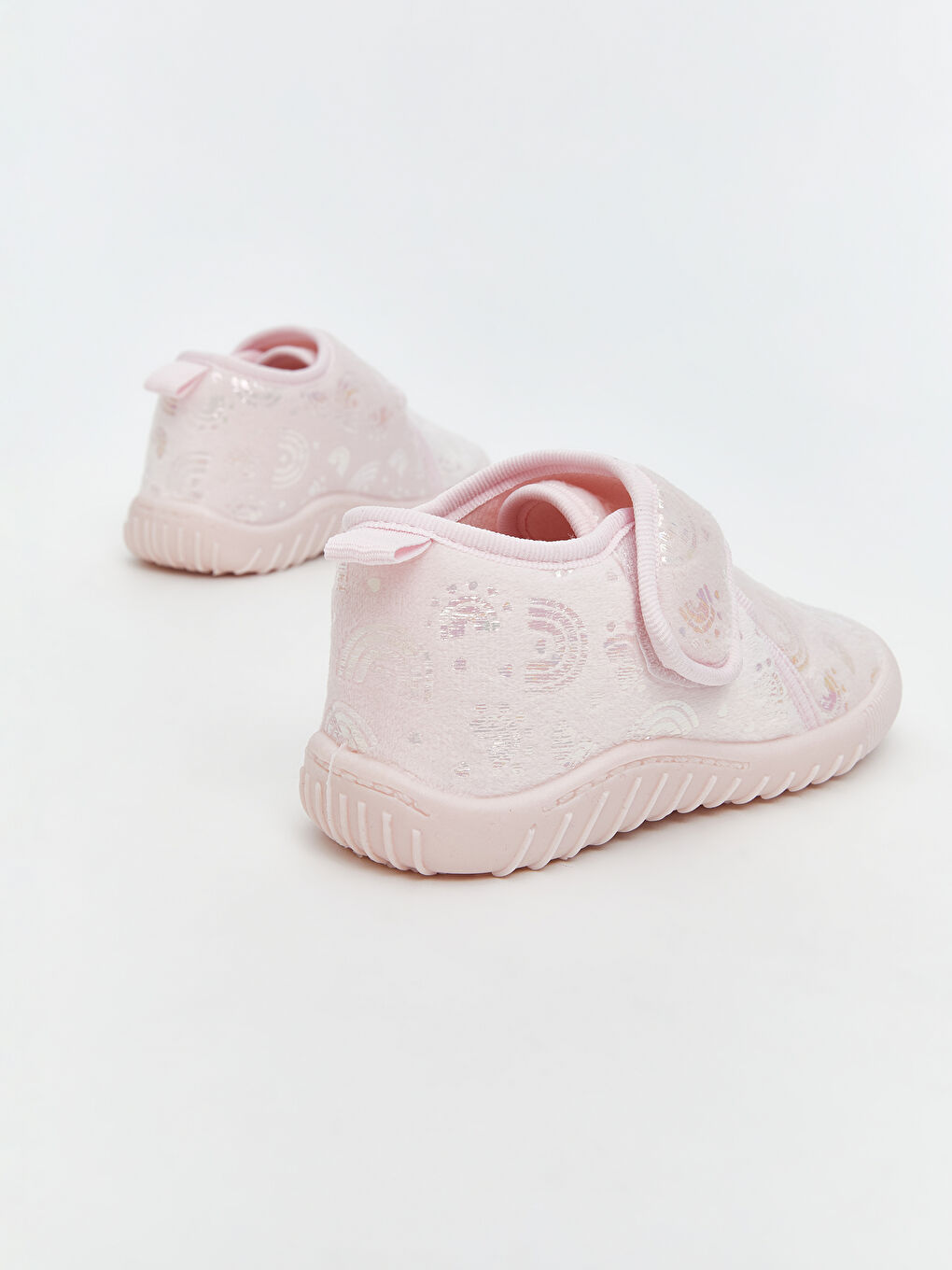 Pembe Cırt Cırtlı Kız Bebek Panduf-4